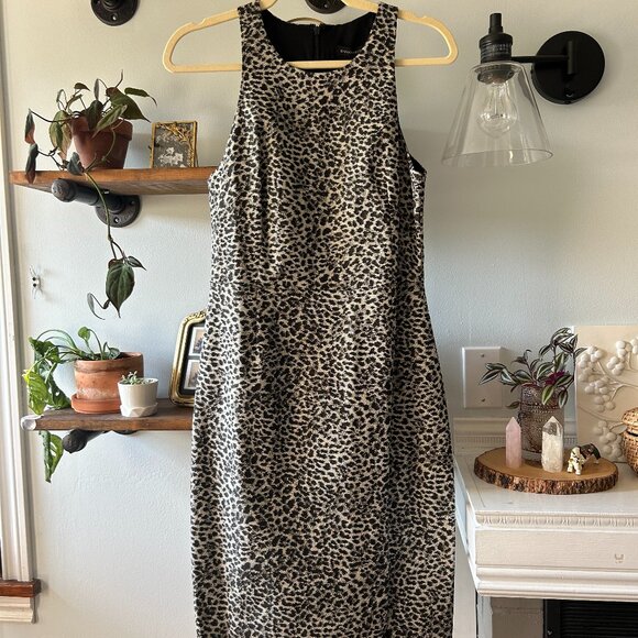 NWT Leopard Print Sheath Dress - Picture 2 of 10